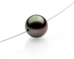 Ménard Halsreif Tahiti-Zuchtperle Anthrazit