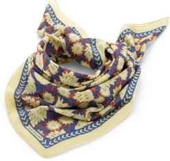 Moismont Halstuch N°680 floral, Natur-Blau-Rot Outlet