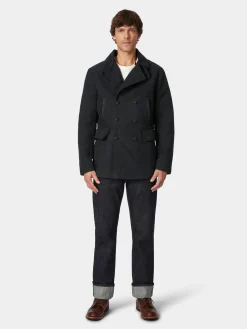 Hannes Roether Herrenjacke Doppelreiher Schwarz Discount