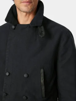 Hannes Roether Herrenjacke Doppelreiher Schwarz Discount