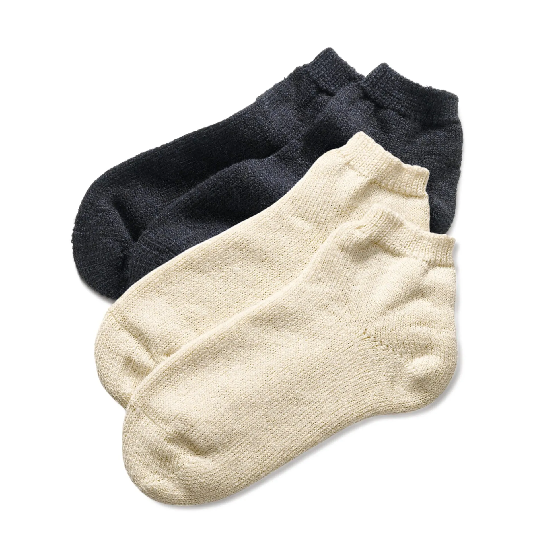 Hirsch Natur Haussocke Wolle und Seide Natur Online