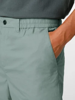 Knowledge Cotton Apparel Herren-Baumwollshorts Hellgrün Sale
