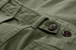 Pike Brothers Herren-Baumwollshorts 1962 Oliv Clearance