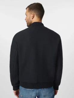 LangerChen Herrenblouson Wolle Schwarz Online