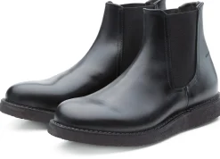 Punto Pigro Herren-Chelsea-Boot Schwarz