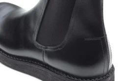 Punto Pigro Herren-Chelsea-Boot Schwarz