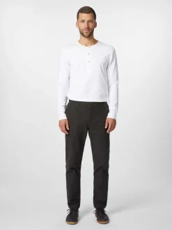 Knowledge Cotton Apparel Herrenchino Fischgrat Braun New