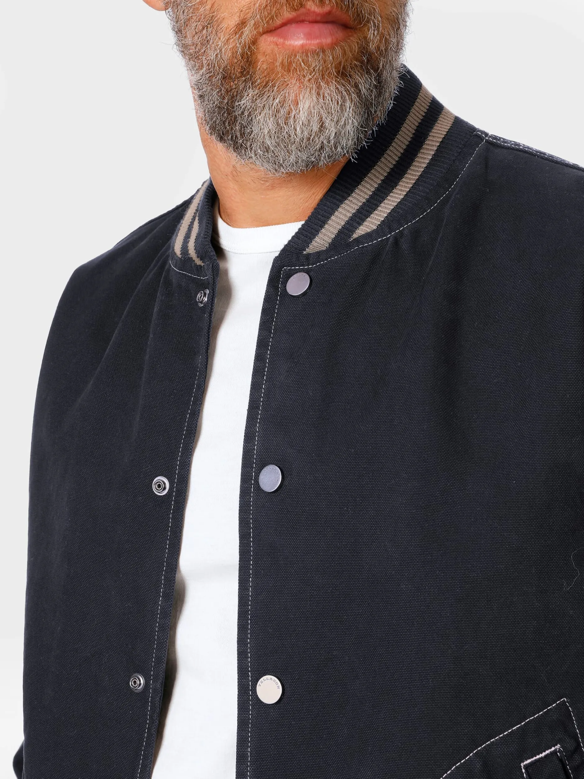 Tellason Herren-Collegejacke Dunkelblau Discount