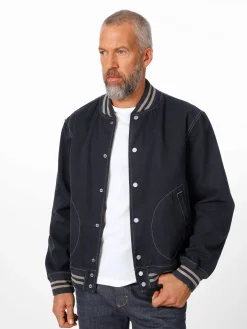 Tellason Herren-Collegejacke Dunkelblau Discount