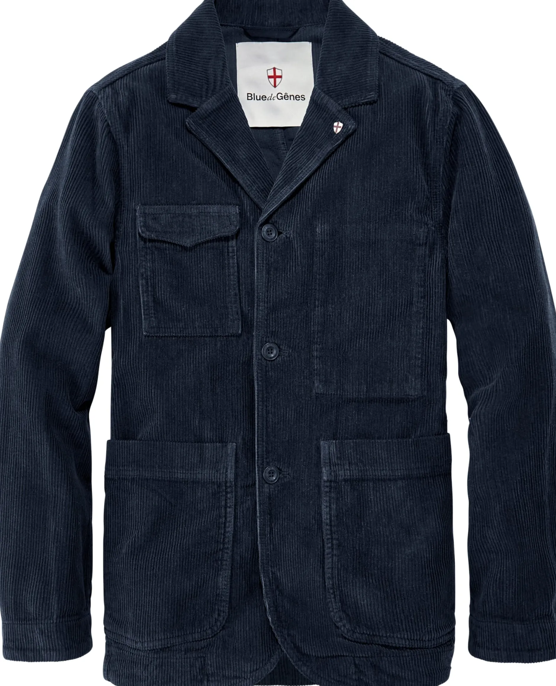 Blue de Gênes Herren-Cordblazer Blau Clearance