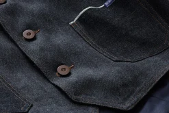 Blaumann Herren-Denimweste Blau New