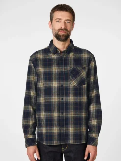 Knowledge Cotton Apparel Herren-Flanellhemd kariert Sale