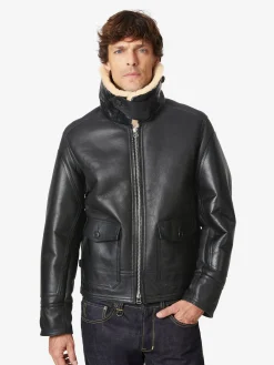 Manufactum Herren-Fliegerjacke Schwarz Best
