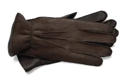 Eska Herrenhandschuh Hirschleder mit Curleylammfell Dunkelbraun Sale