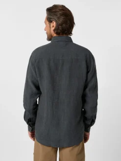 Pike Brothers Herrenhemd Leinen 1932 Blau Outlet