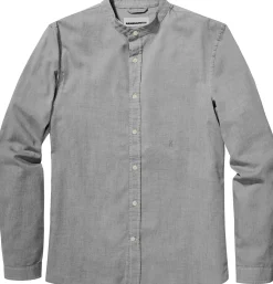 Armedangels Herrenhemd Stehkragen Hellgrau Online