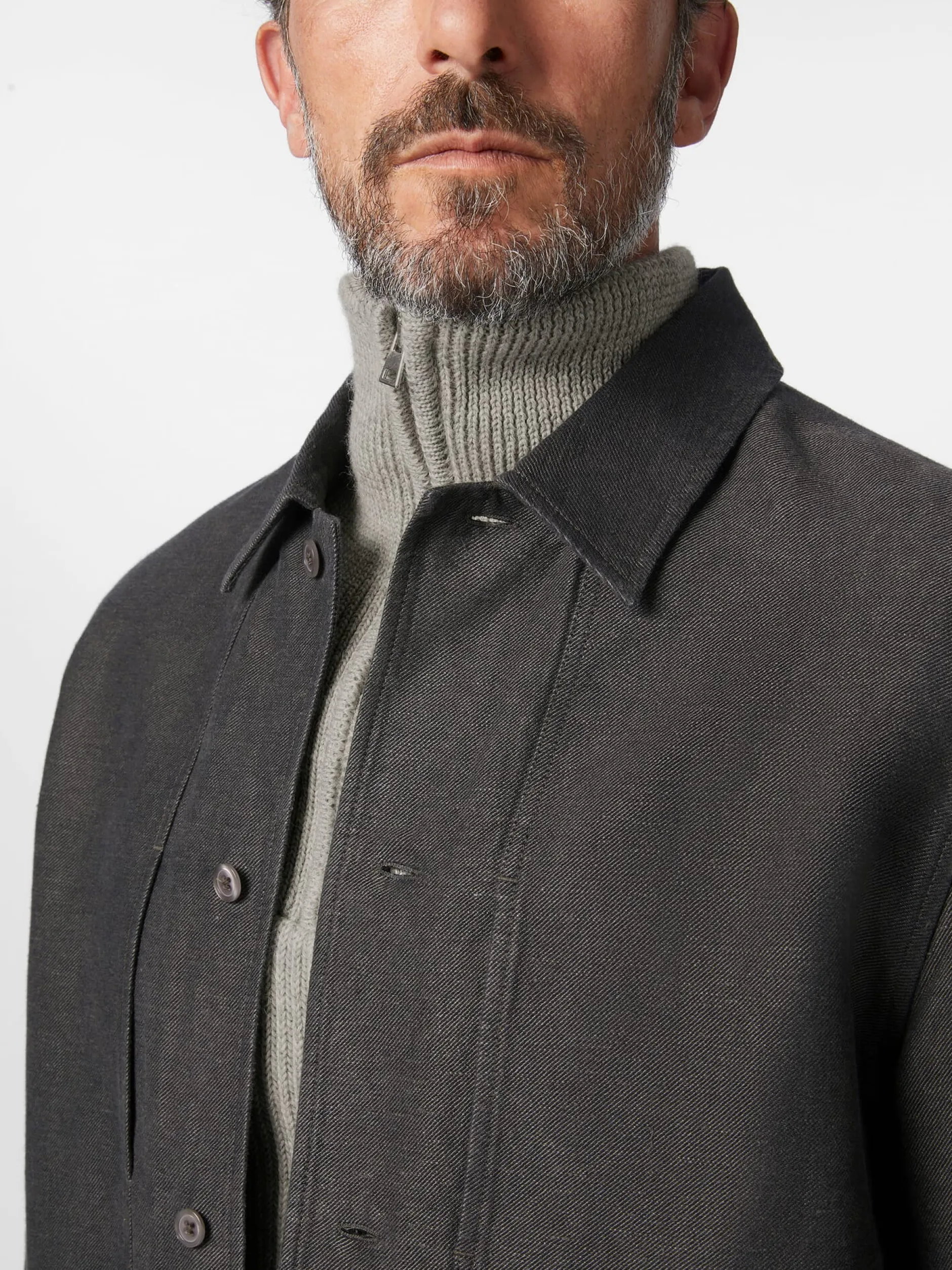 About Companions Herren-Hemdjacke Anthrazit