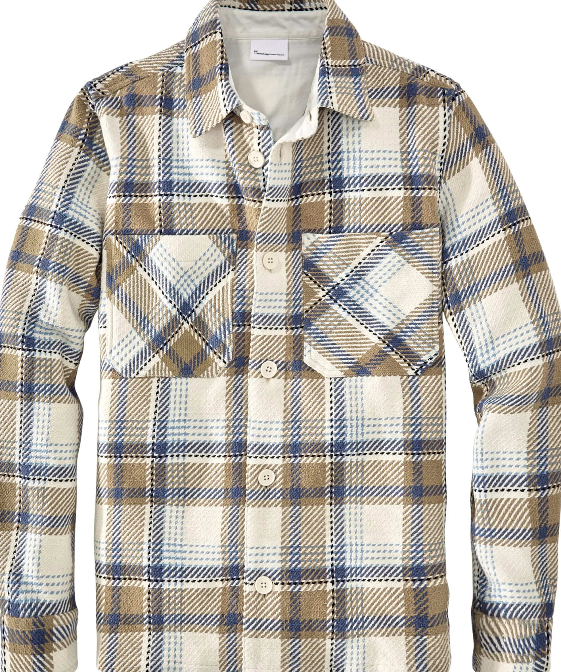 Knowledge Cotton Apparel Herren-Hemdjacke kariert Multicolor Outlet