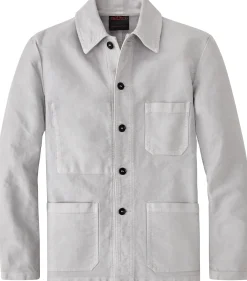 Vetra Herren-Hemdjacke Moleskin Hellgrau New