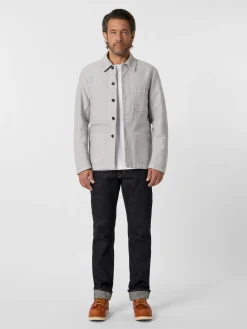 Vetra Herren-Hemdjacke Moleskin Hellgrau New