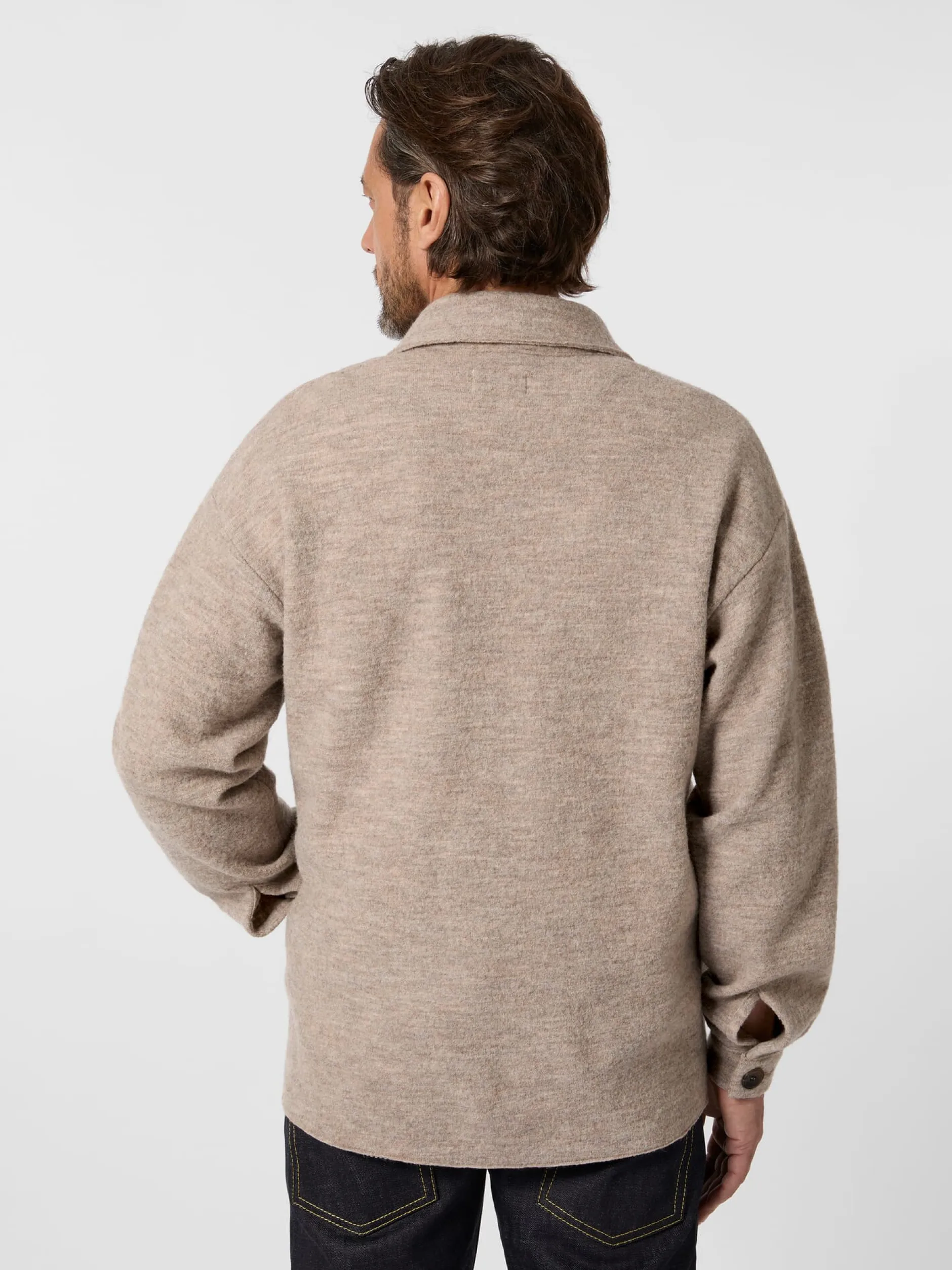 Stapf Herren-Hemdjacke Wollwirk Sand Sale