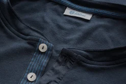 Schiesser Herren-Henley-Shirt Halbarm Dunkelblau Outlet