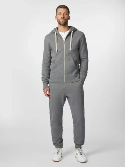 Merz b. Schwanen Herren-Hoodiejacke Graumelange Outlet