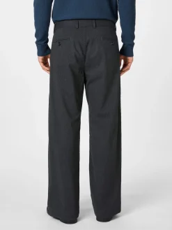 Hannes Roether Herrenhose Strukturstreifen Anthrazit