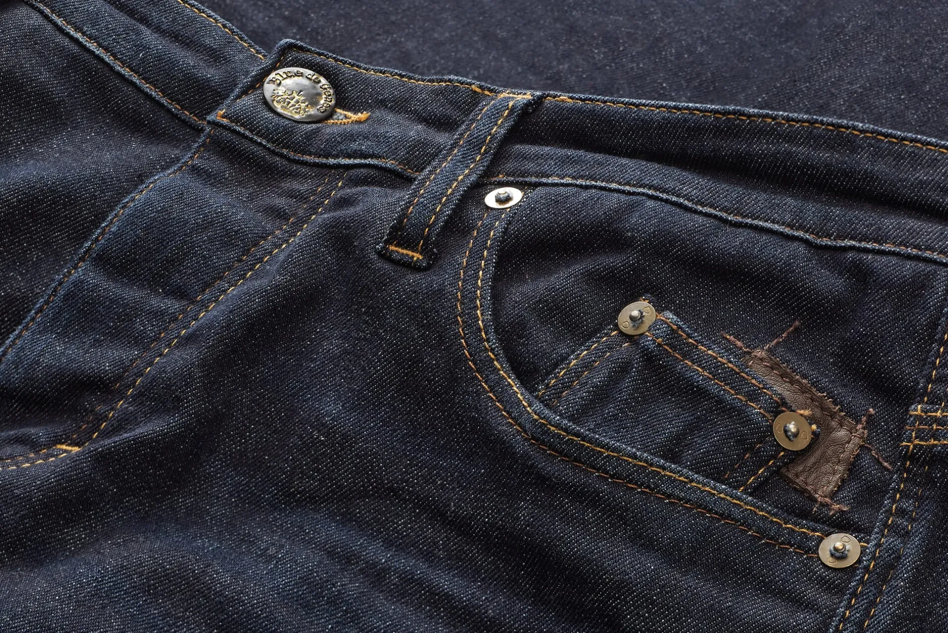 Blue de Gênes Herrenjeans Regular Slim Fit Denim Discount