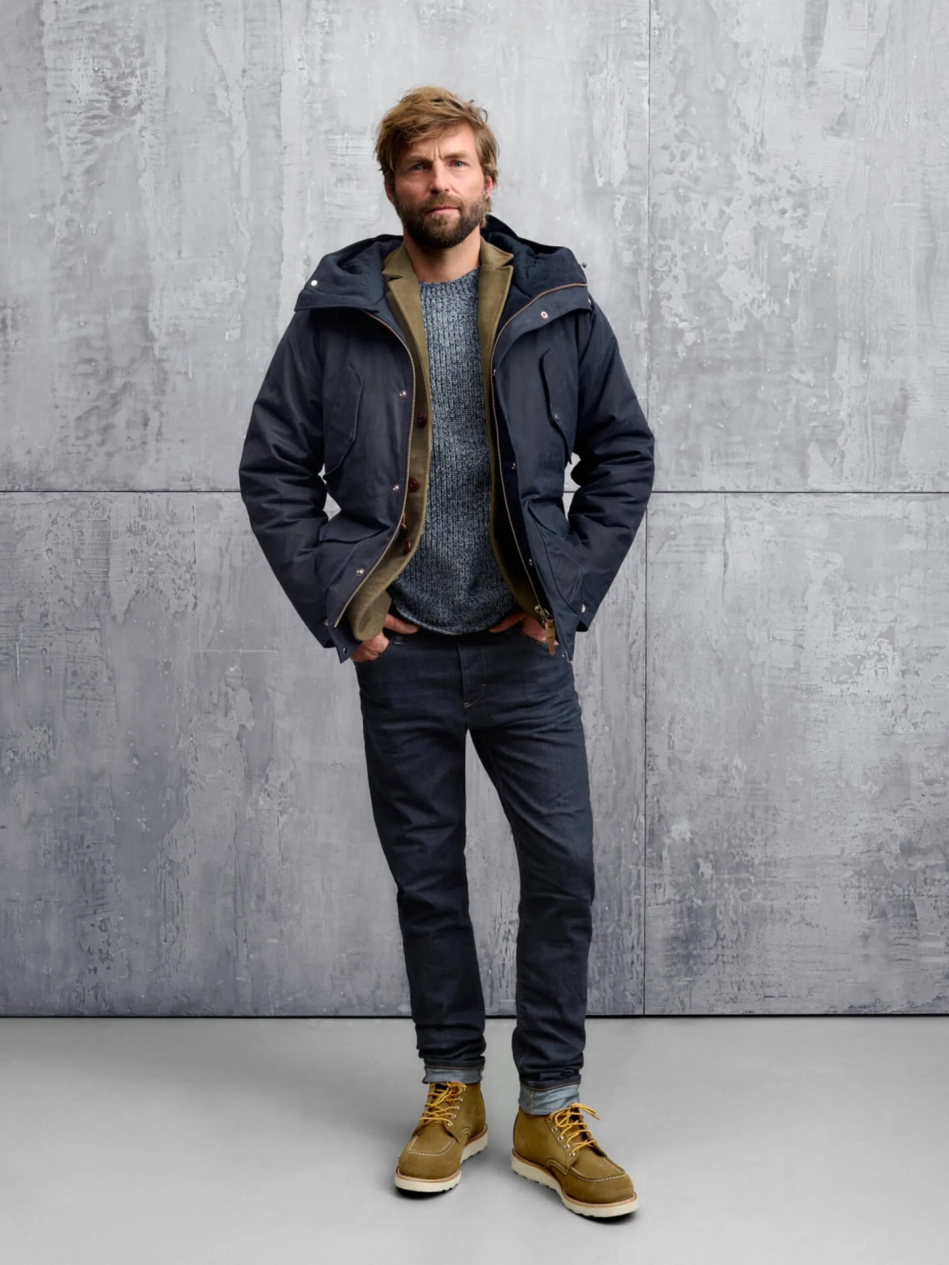 Blue de Gênes Herrenjeans Regular Slim Fit Denim Discount