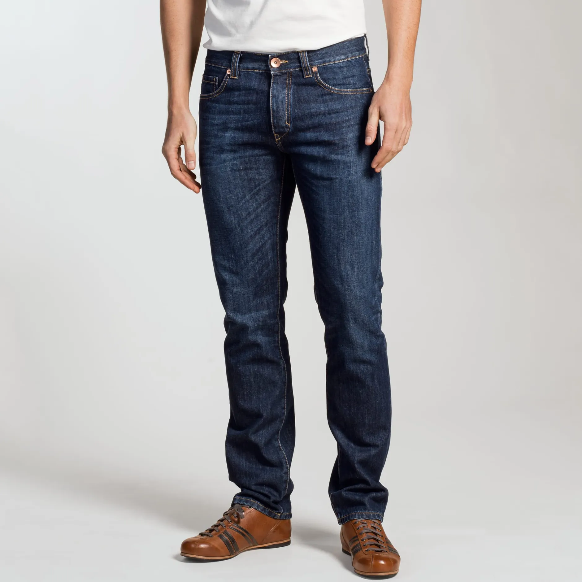 Goodsociety Herrenjeans Slim Straight Blau Outlet