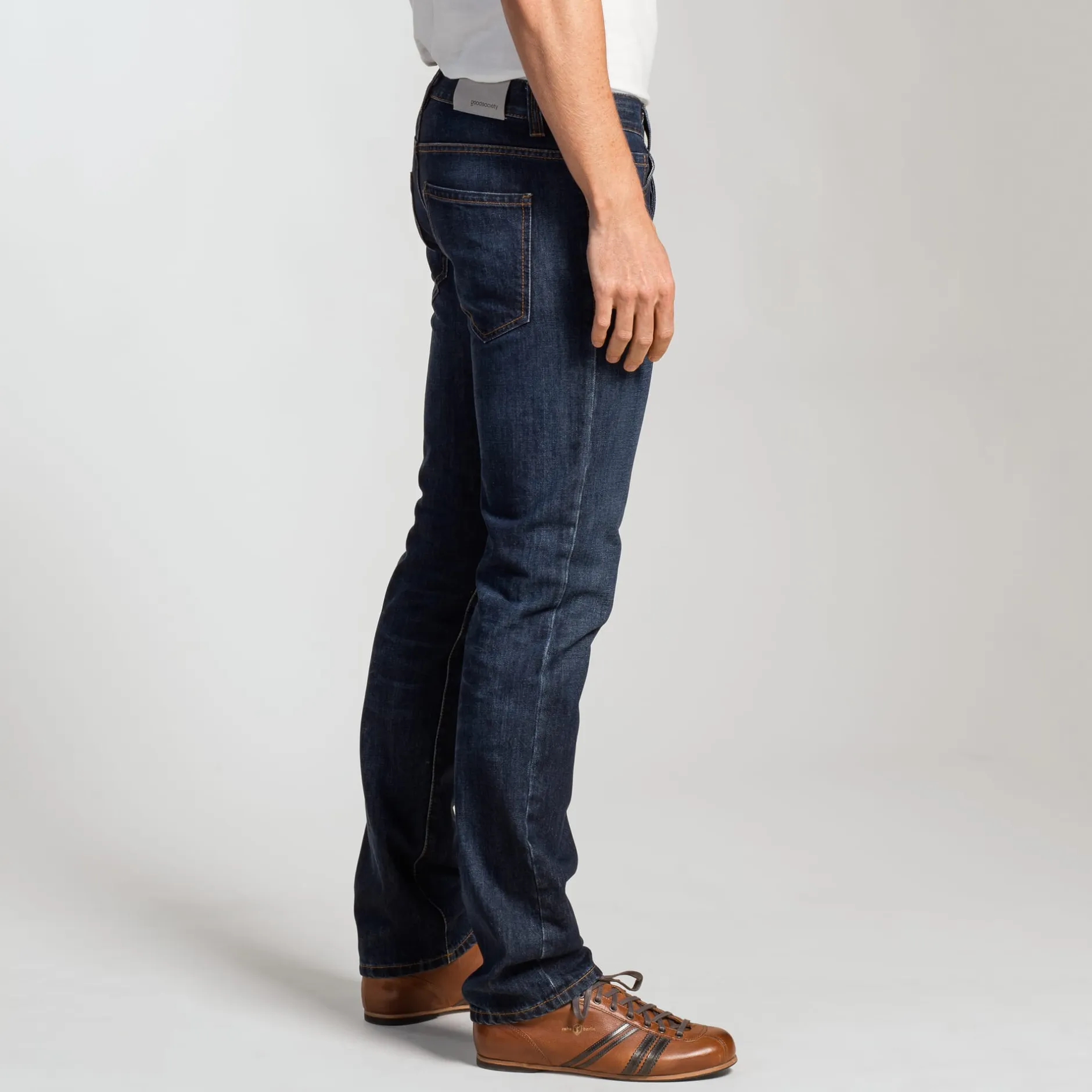 Goodsociety Herrenjeans Slim Straight Blau Outlet