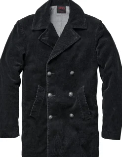 Vetra Herren-Kabanjacke Cord Schwarz Discount