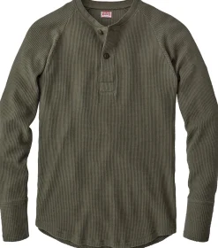 Pike Brothers Herren-Langarmshirt Oliv Hot