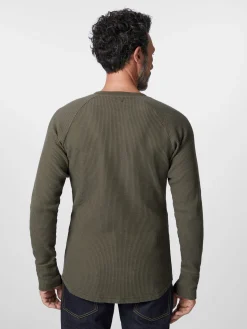 Pike Brothers Herren-Langarmshirt Oliv Hot