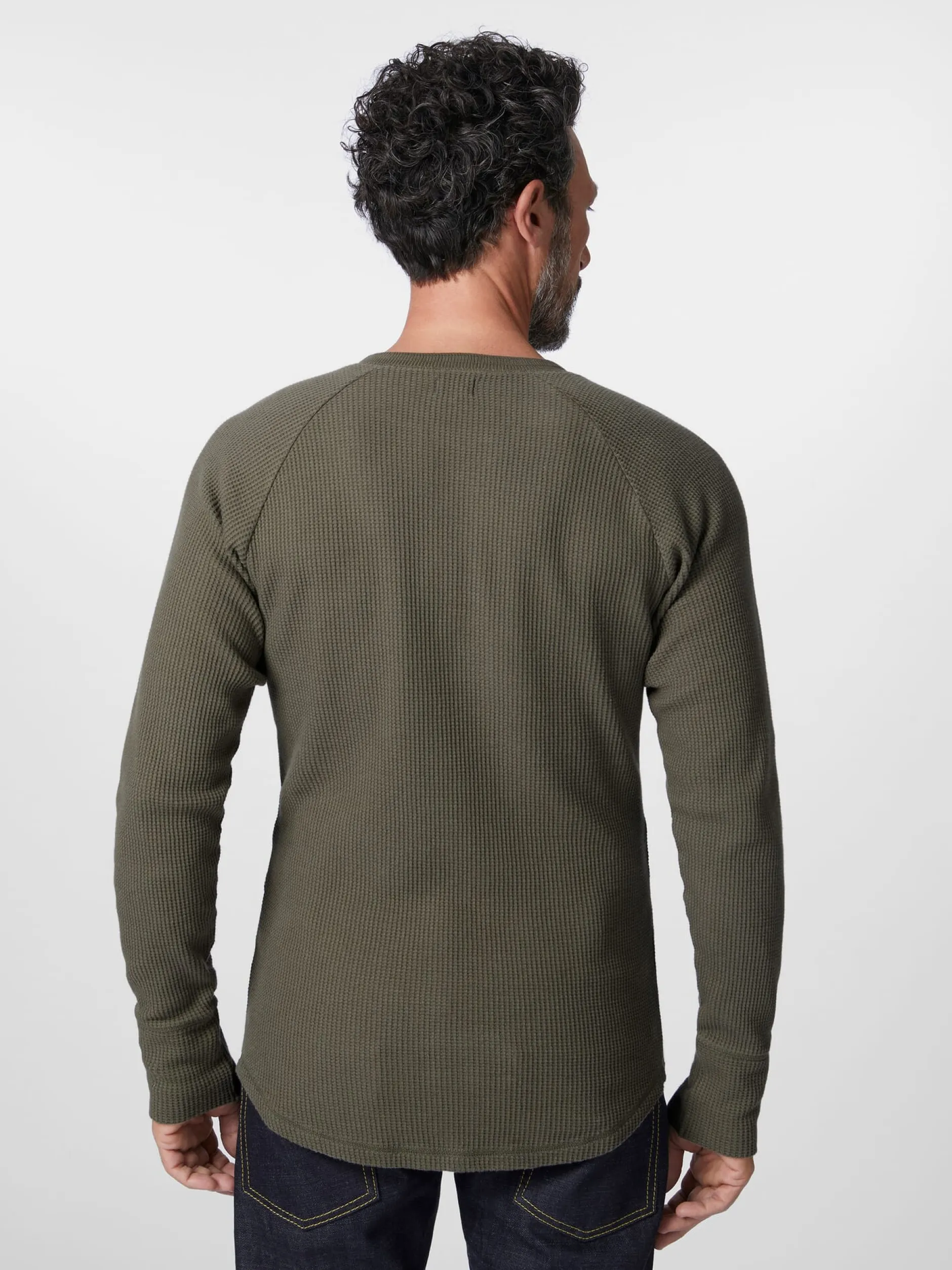 Pike Brothers Herren-Langarmshirt Oliv Hot