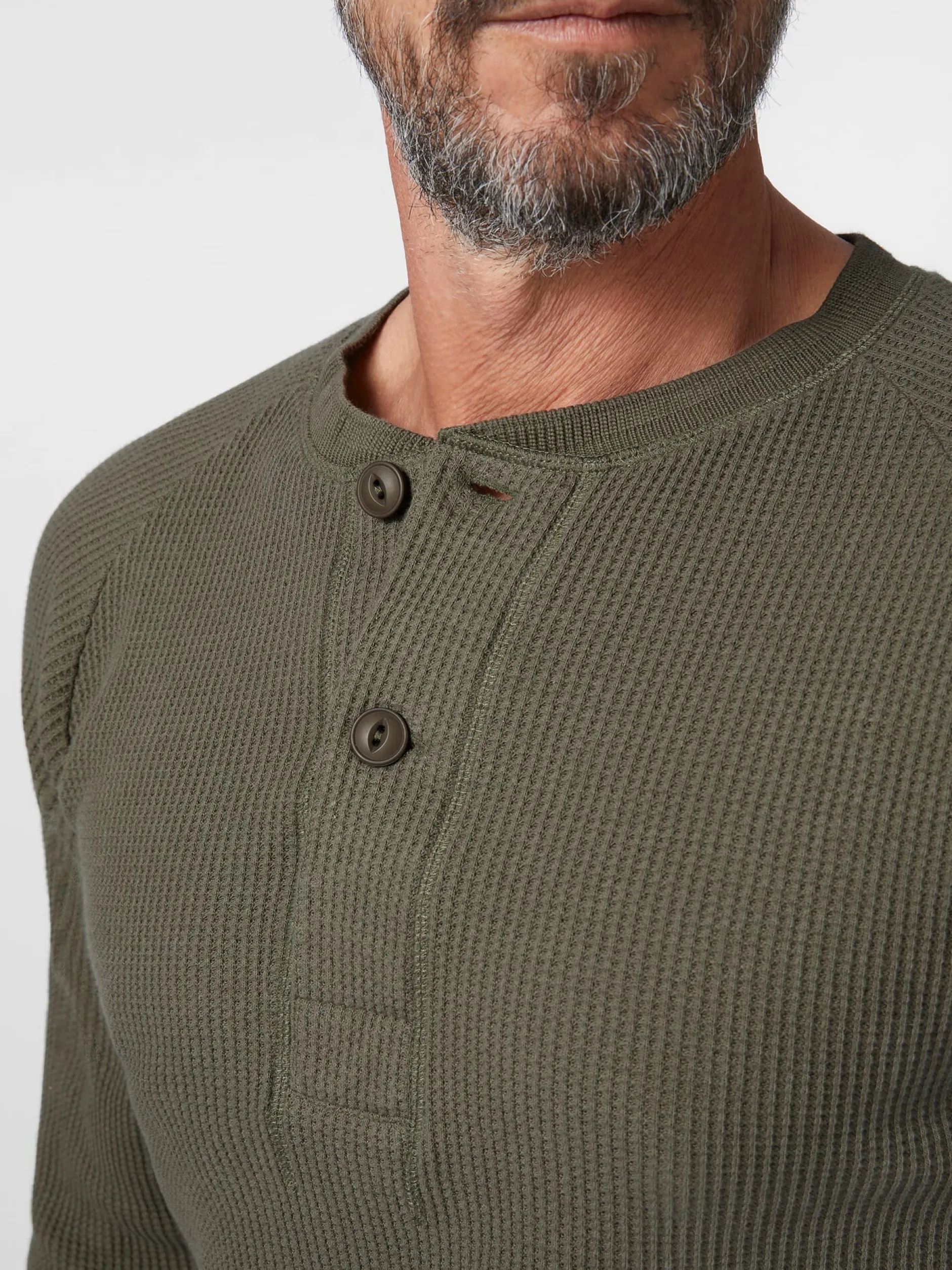 Pike Brothers Herren-Langarmshirt Oliv Hot