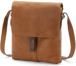 Harold’s Lederwaren Herren-Leder Crossbag, Cognac Sale