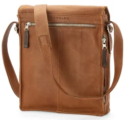 Harold’s Lederwaren Herren-Leder Crossbag, Cognac Sale