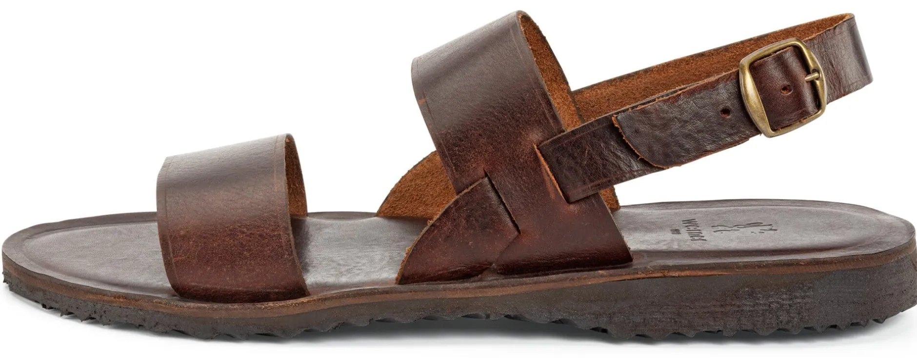 Werner Schuhe Herren-Ledersandale Dunkelbraun