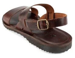 Werner Schuhe Herren-Ledersandale Dunkelbraun