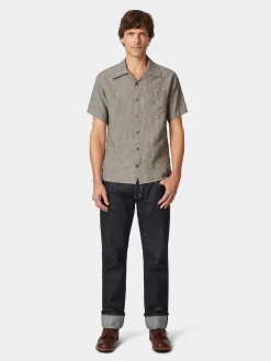 Pike Brothers Herren-Leinenhemd Halbarm 1947 Discount