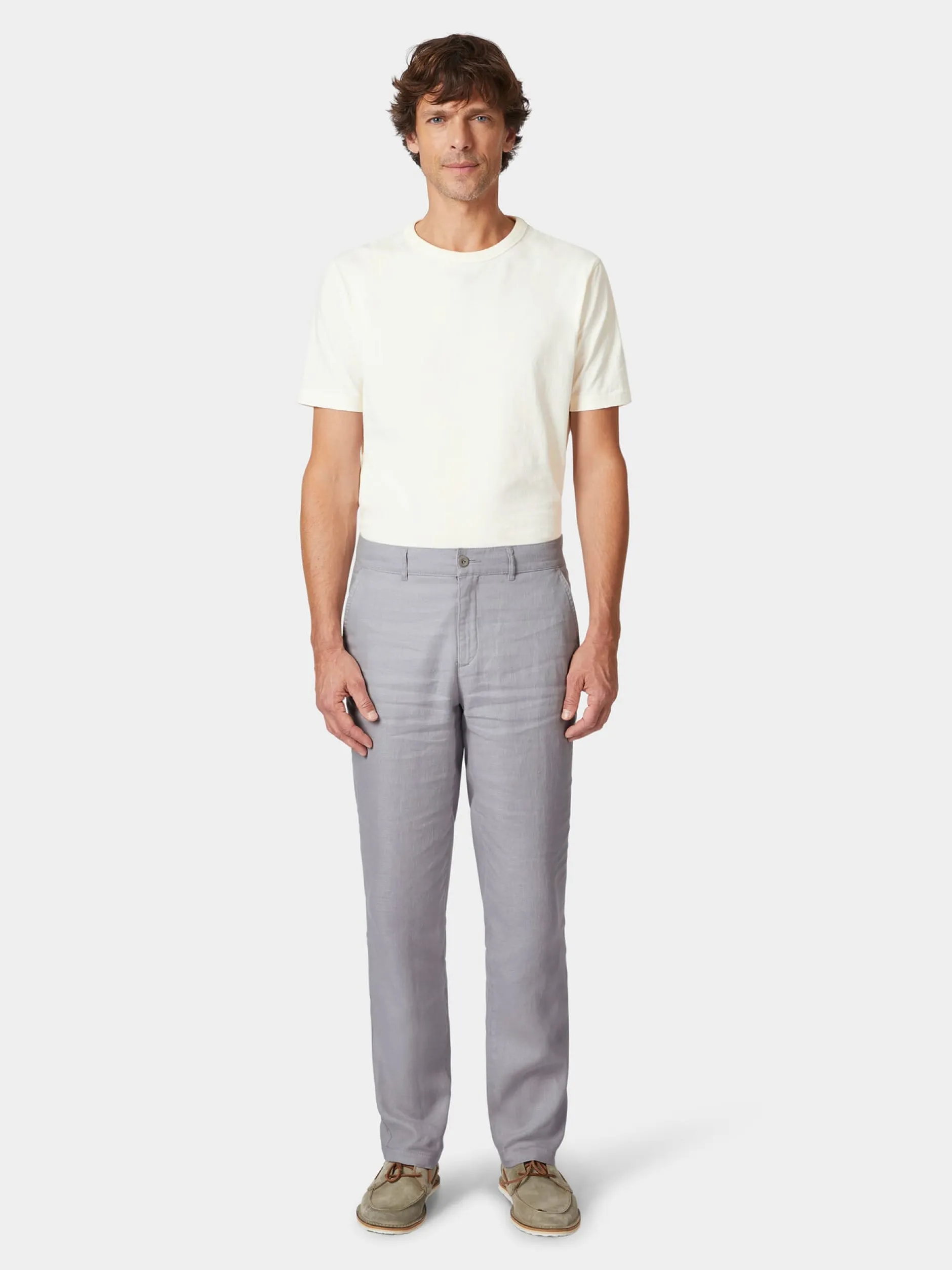 Manufactum Herren-Leinenhose Hellgrau Clearance