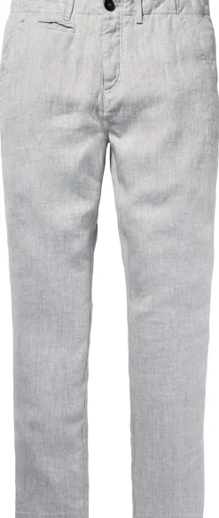 Hannes Roether Herren-Leinenhose Hellgrau