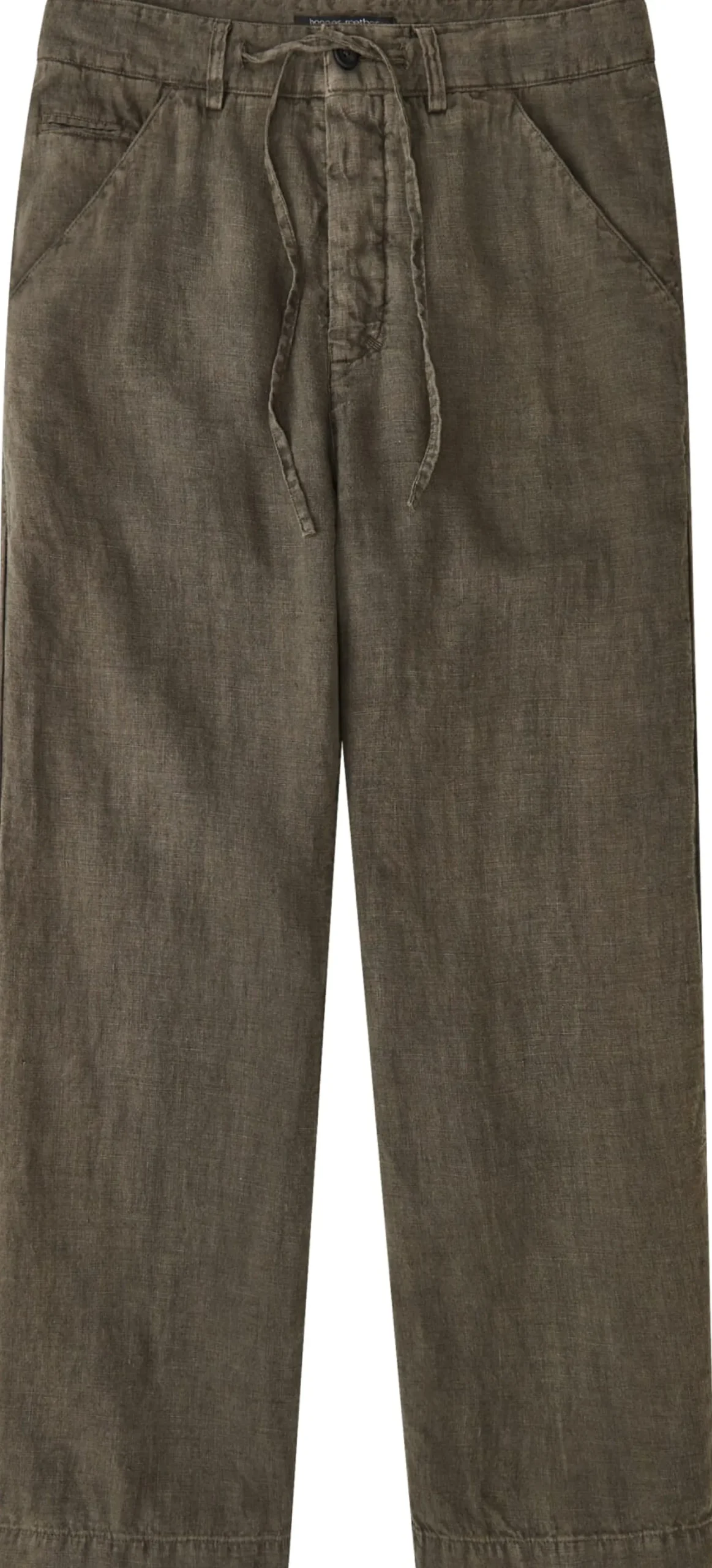 Hannes Roether Herren-Leinenhose Oliv