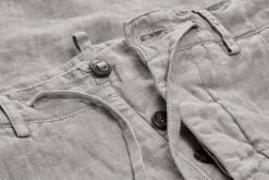 Hannes Roether Herren-Leinenhose Graumelange Discount