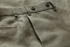 Hiltl Herren-Leinenhose Oliv Clearance