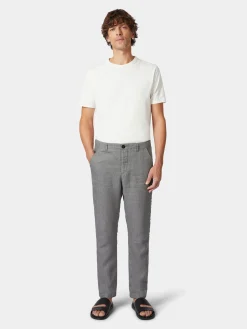 Hannes Roether Herren-Leinenhose Graumelange New