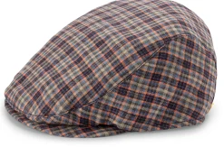 Mayser Herren-Leinenkappe kariert Multicolor Best