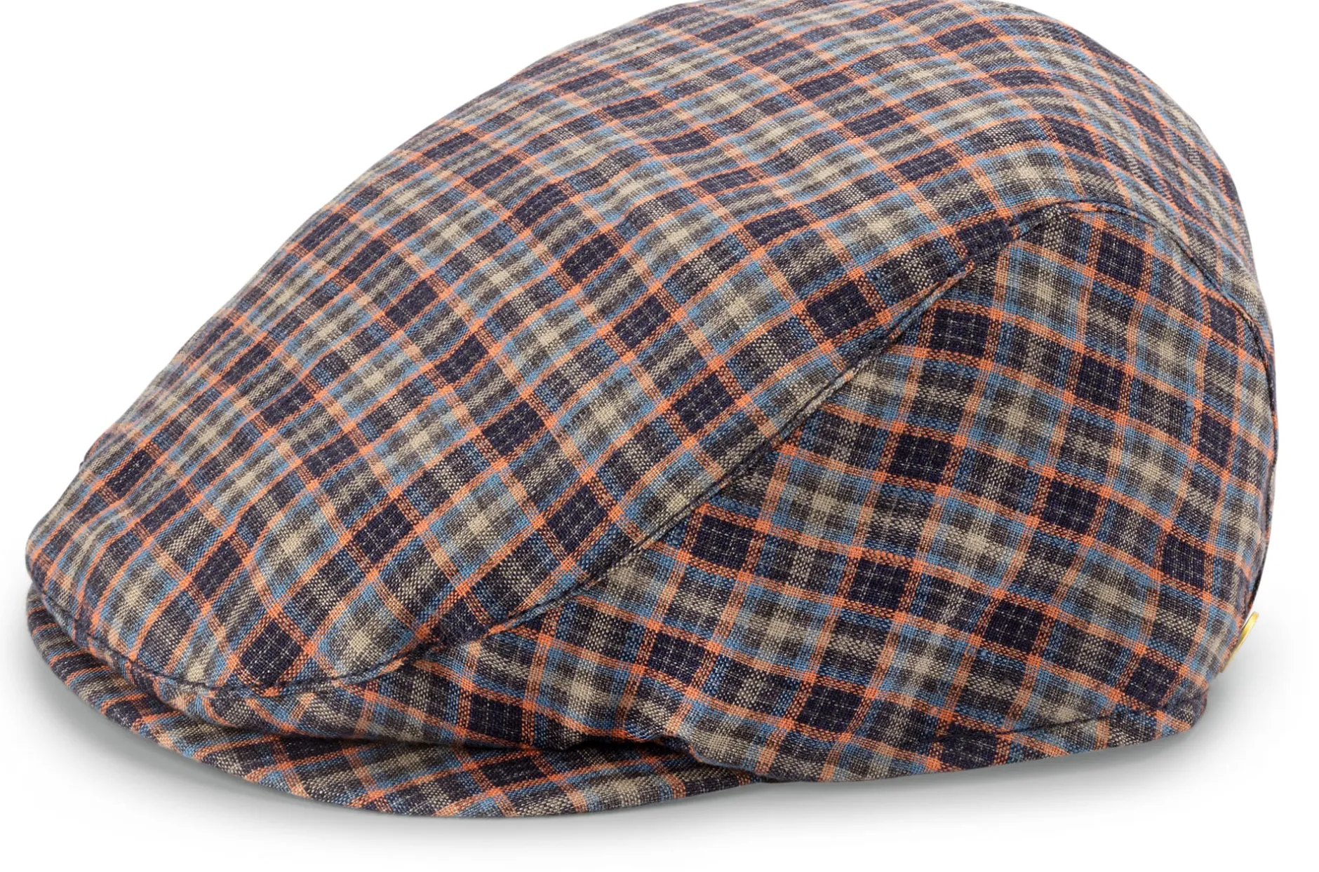 Mayser Herren-Leinenkappe kariert Multicolor Best